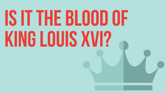 Louis XVI blood mystery 'solved